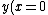 y(x=0)=0