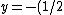 y=-(1/2)g\frac{x^2}{v^2}